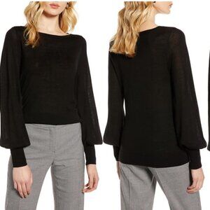 LIGHTWEIGHT Halogen Merino Blend Crewneck Sweater